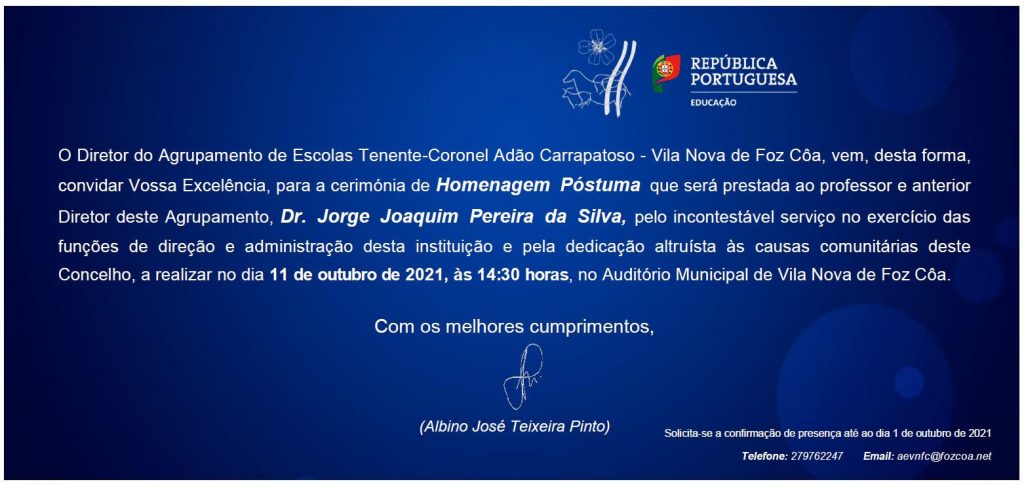 Homenagem Póstuma ao Dr. Jorge Silva