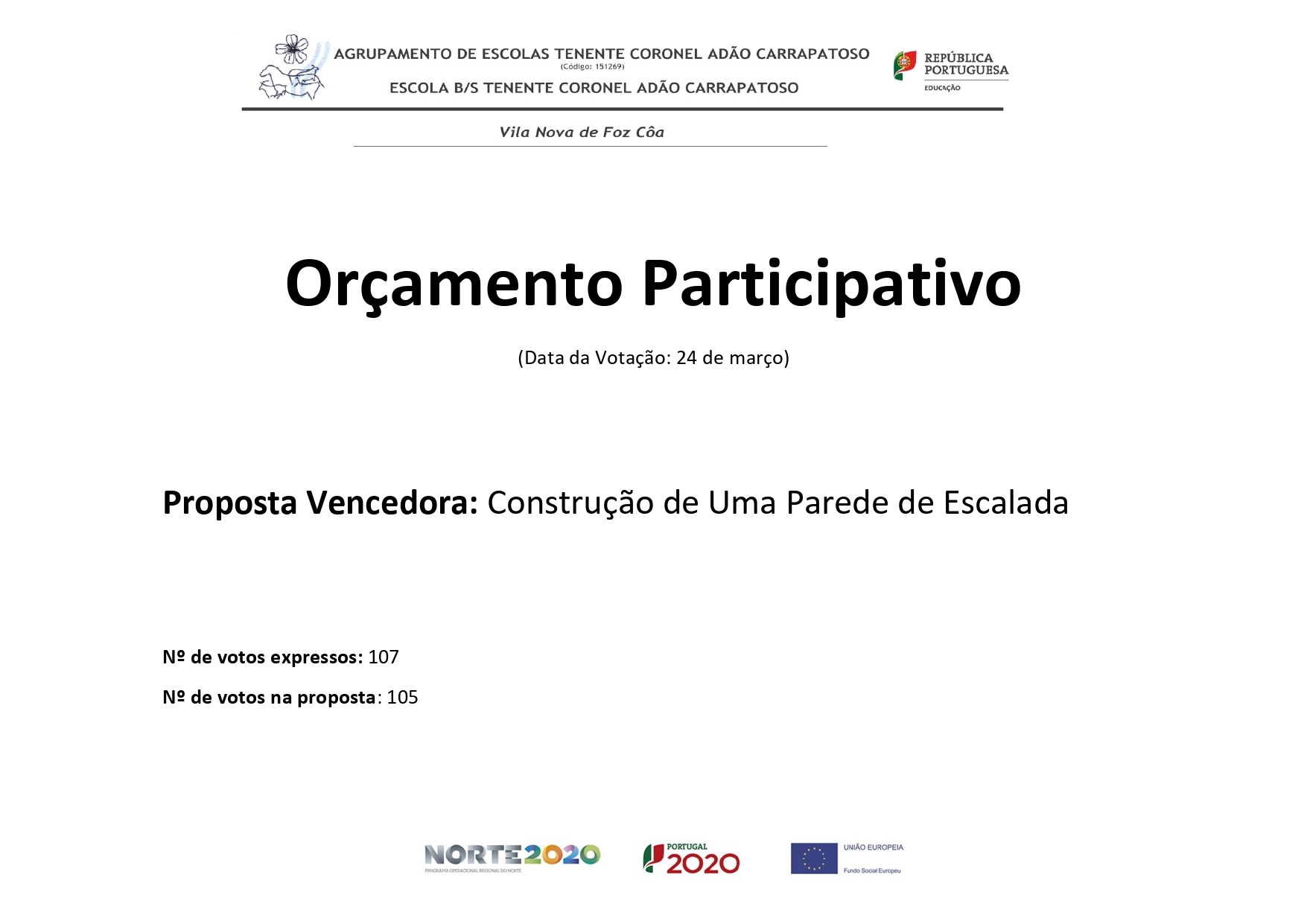 Divulgação Proposta Vencedora